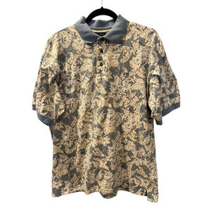 Duck Head Size Medium Men's Polo Short Sleeve Shirt Geometrical Outdoor Golf